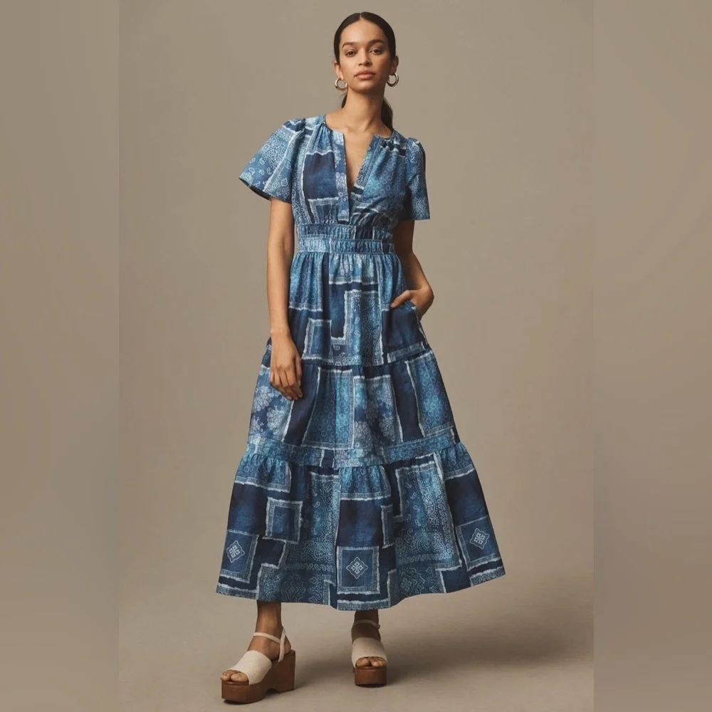 Anthropologie The Somerset Maxi Dress Size Small NWT - Picture 1 of 15